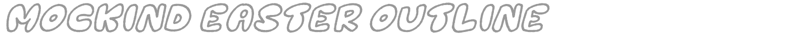 Mockind Easter font preview